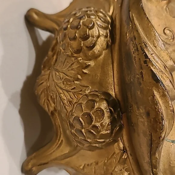 Antique Ormolu Jewelry Box Bronze Footed Jewelry Casket